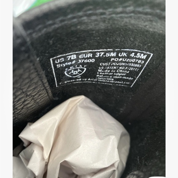 Ariat Women’s Harness Biker Boots Black Leather Size 7 Western Motorcycle Style - Picture 5 of 6